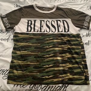Camouflage ‘Blessed’ T-Shirt